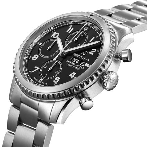 breitling navitimer 8 chronograph 43 black|breitling navitimer 8 price uk.